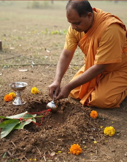 Bhumi Pujan ceremony