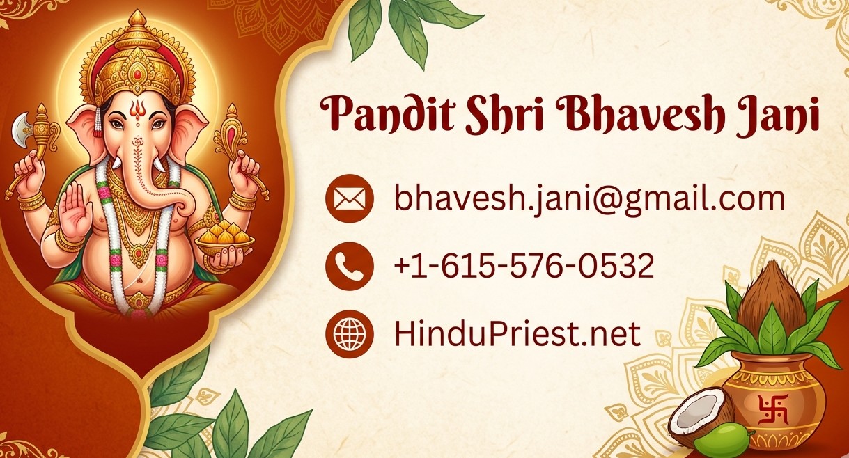 Pandit Ji ready for a ceremony