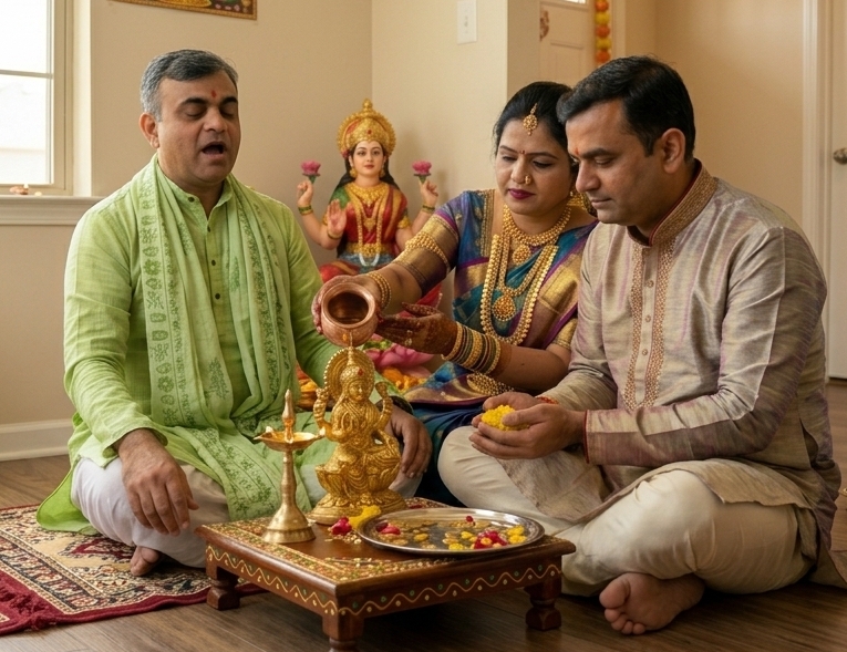 Lakshmi Pujan ceremony
