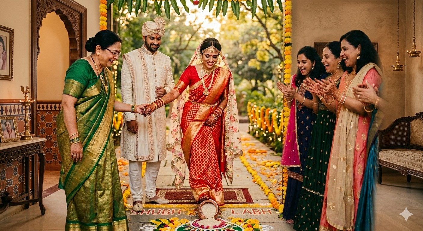 Post-wedding family ceremony