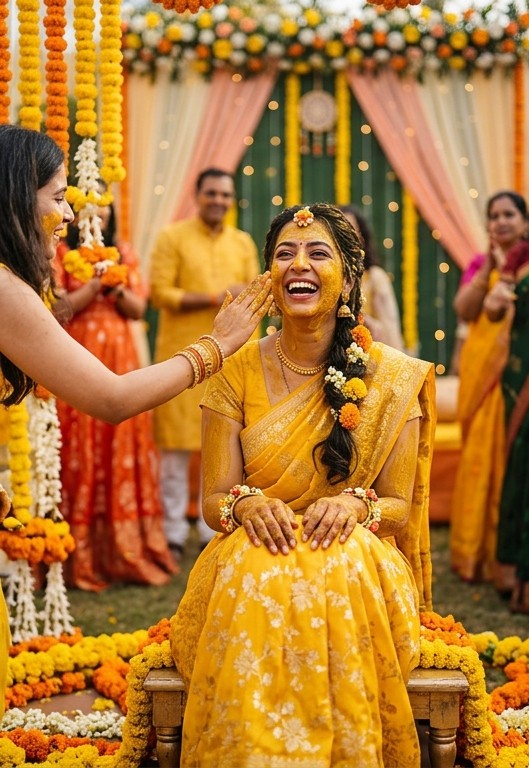 Haldi (Pithi) ceremony