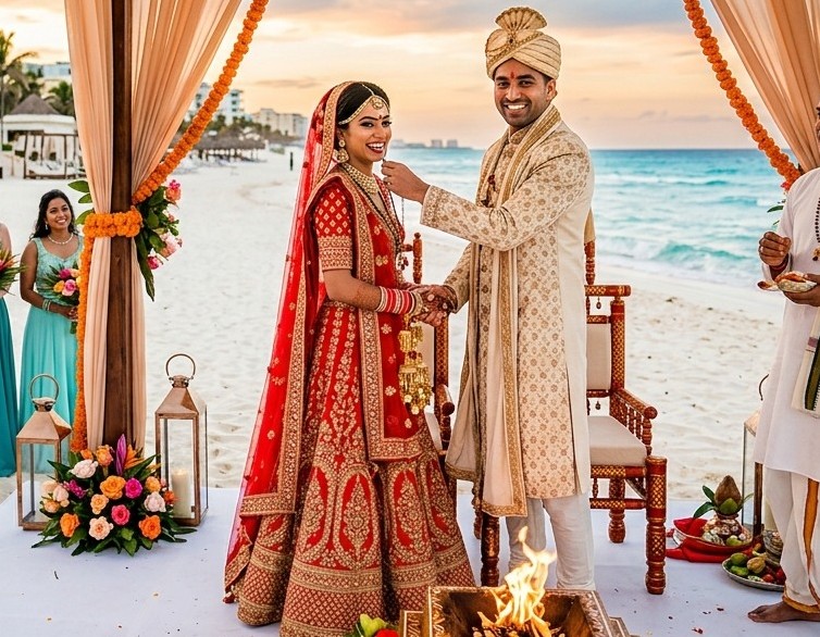 Wedding couple ceremony