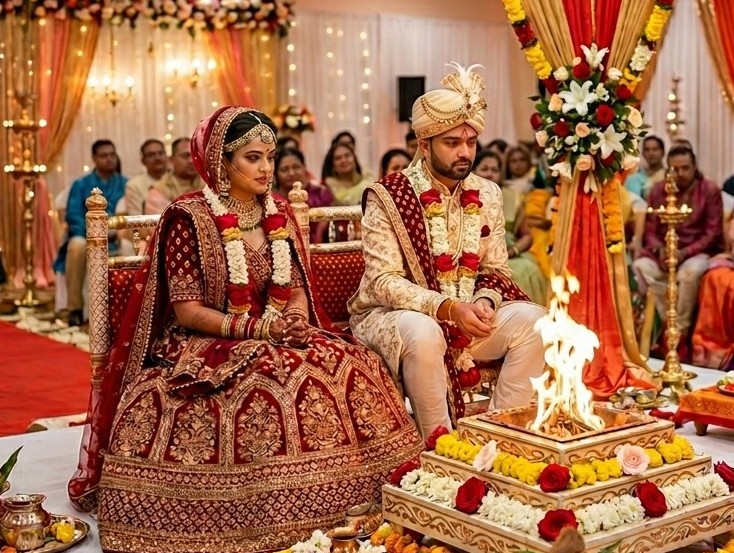 Vivah Mangal Phera (Sacred fire)