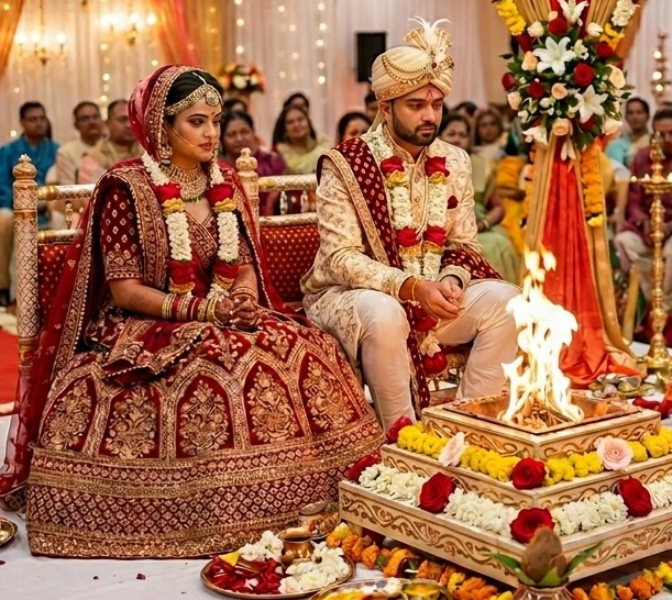 Traditional indian wedding ceremony